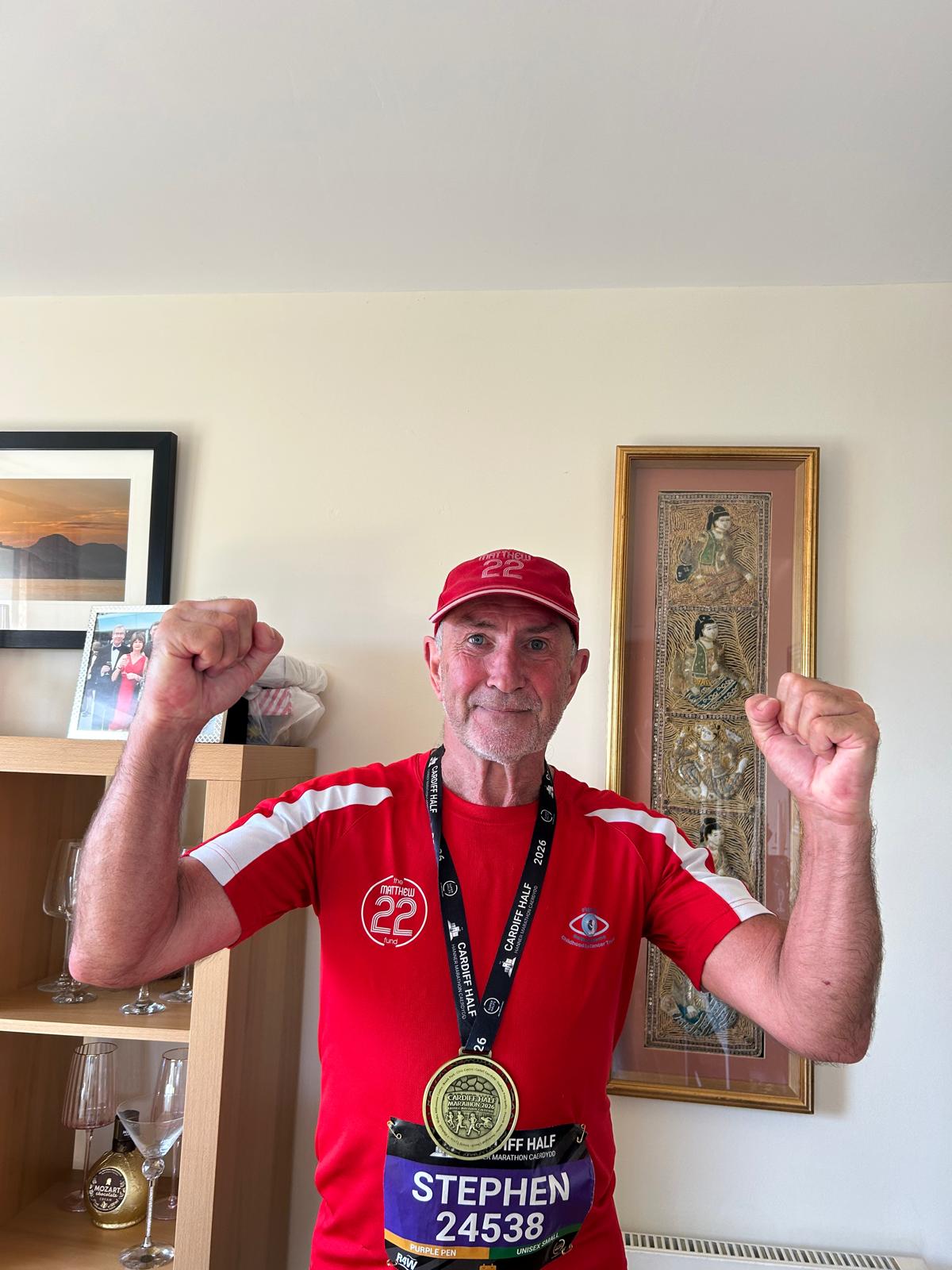 Steve runs the Cardiff Half Marathon for The Matthew22 Fund